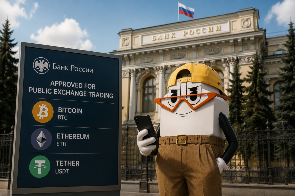 Bitcoin Ethereum and USDT under Russia's new crypto trading framework