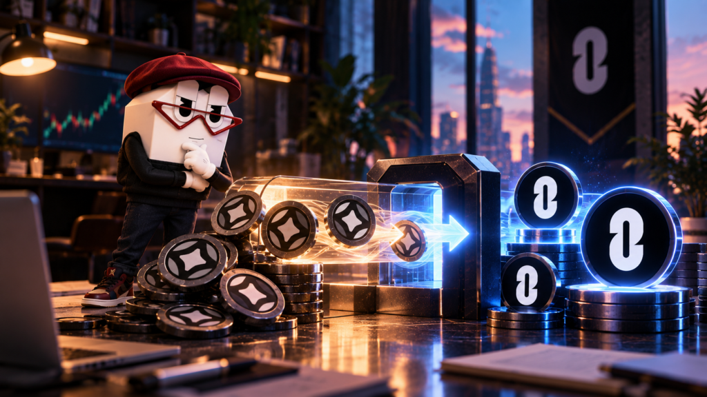 STG tokens being converted into ZRO during the Stargate migration